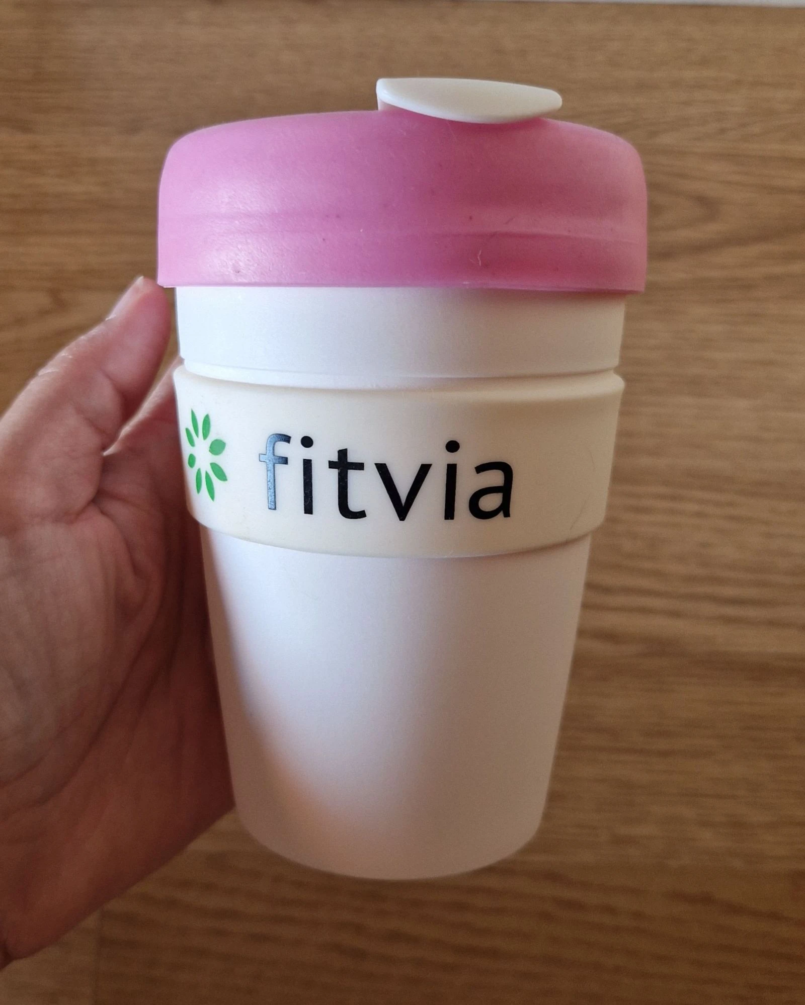 Vaso thermique Fitvia réutilisable rose NEUF – photo 2